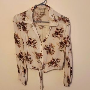 American Rag long sleeve white top